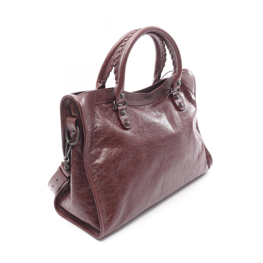 Balenciaga City Handbag leather Bordeaux - Picture 2 of 4